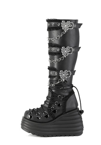 Morte-215 Platform Knee High Boots