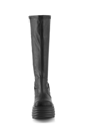 Morte-300 Platform Stretch Knee High Boots