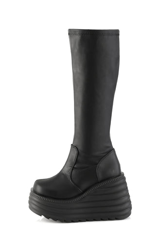 Morte-300 Platform Stretch Knee High Boots