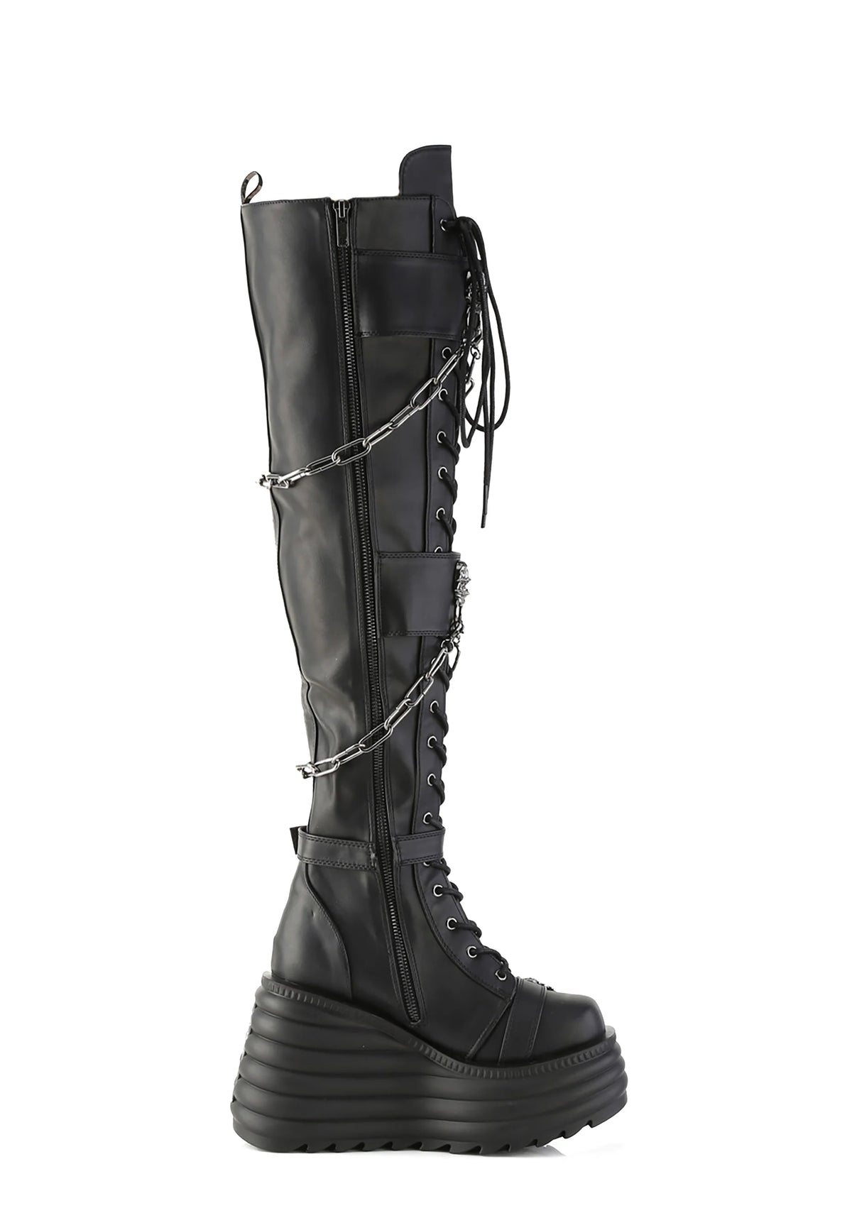 Morte-312 Platform Thigh High Boots