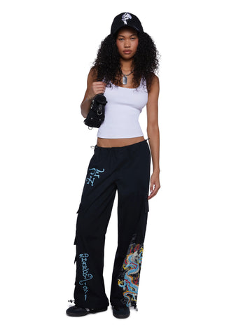 Dragon Poplin Cargo Pants