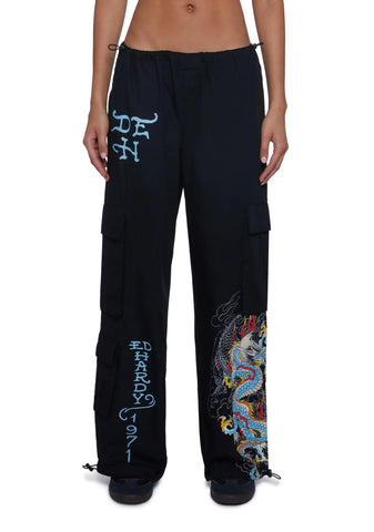 Dragon Poplin Cargo Pants
