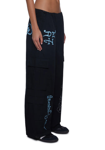 Dragon Poplin Cargo Pants