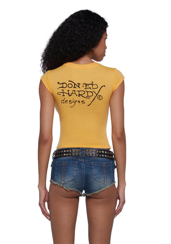 Swallow Cap Sleeve Tee