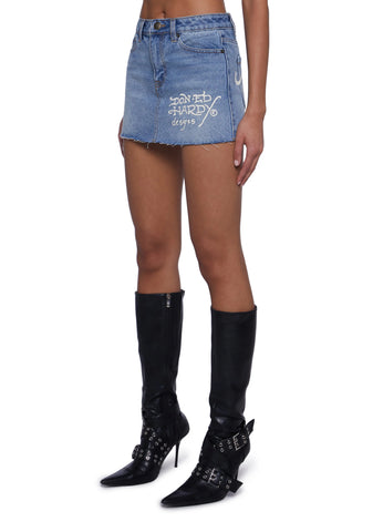 Sacred Heart Denim Skirt