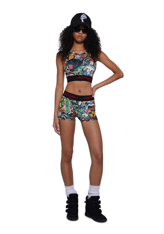 Tattoo Collage Sports Shorts