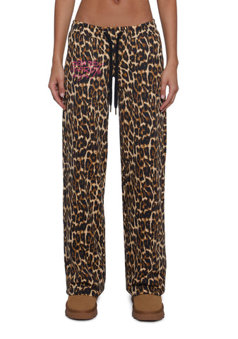Sacred Heart Leopard Sweatpants