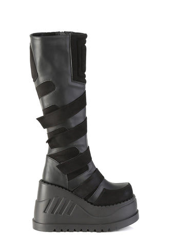 Stomp-228 Platform Knee High Boots