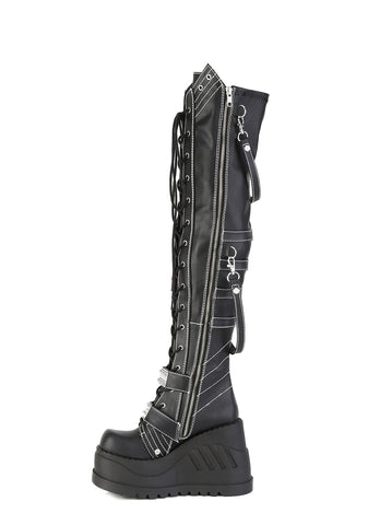 Stomp-310 Platform Over-The-Knee Boots