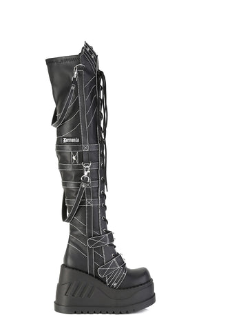 Stomp-310 Platform Over-The-Knee Boots