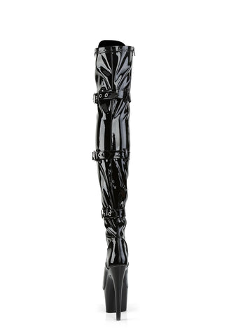 Adore-3028 Platform Thigh High Boots-Black