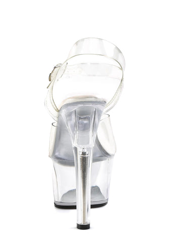 Aspire-608 Platform Ankle Strap Sandals-Clear