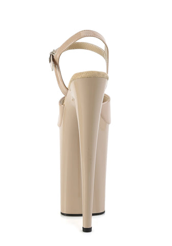 Infinity-909 Platform Ankle Strap Sandals-Nude