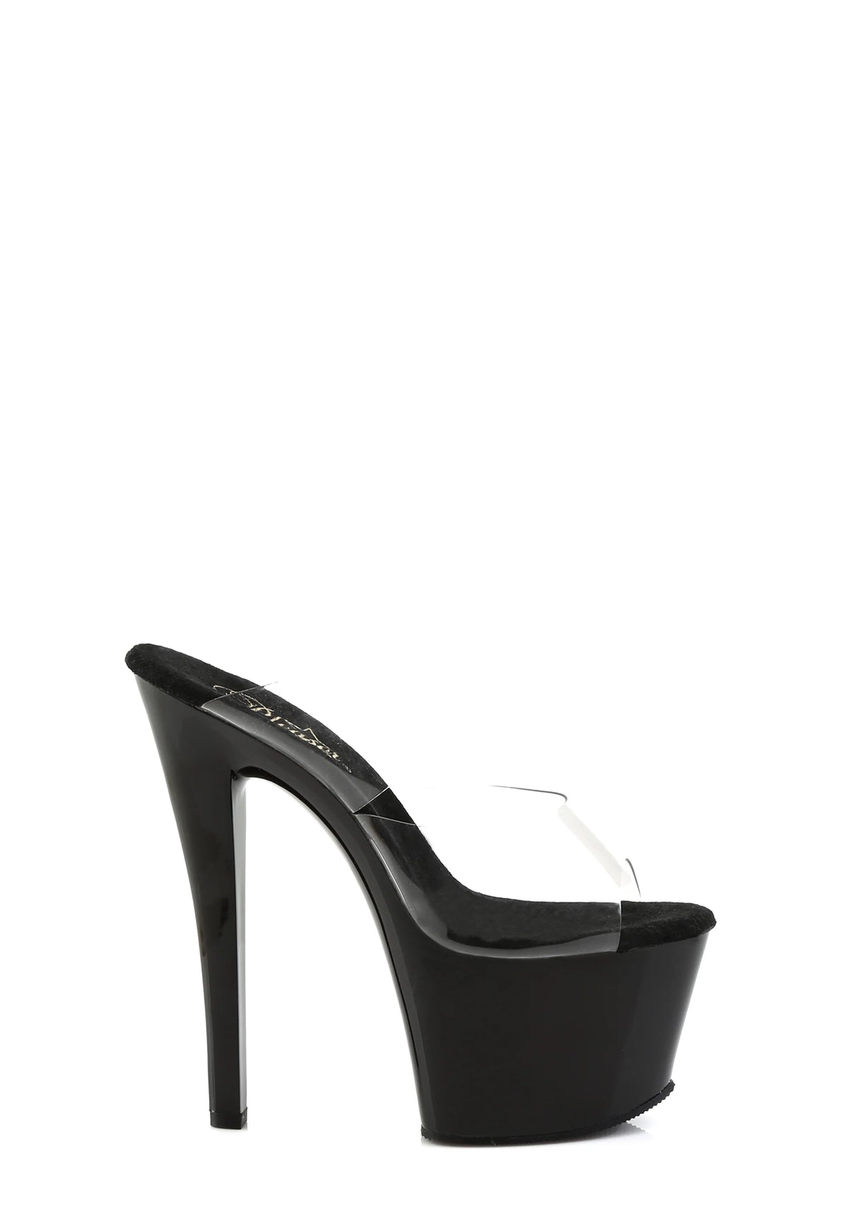 Sky-302 Platform Two-Band Platform Slides-Black