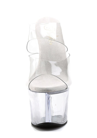 Sky-302 Platform Two-Band Slides-Clear