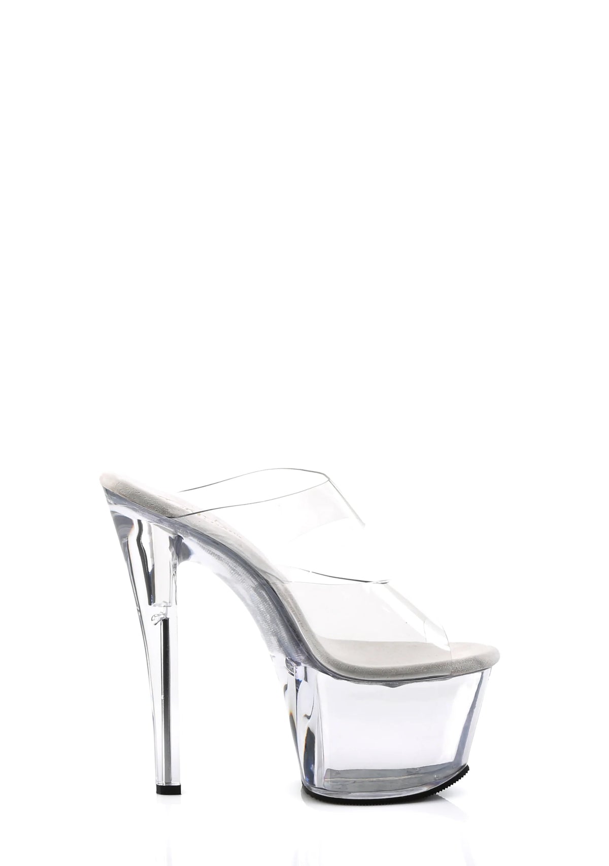 Sky-302 Platform Two-Band Slides-Clear