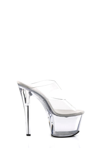 Sky-302 Platform Two-Band Slides-Clear