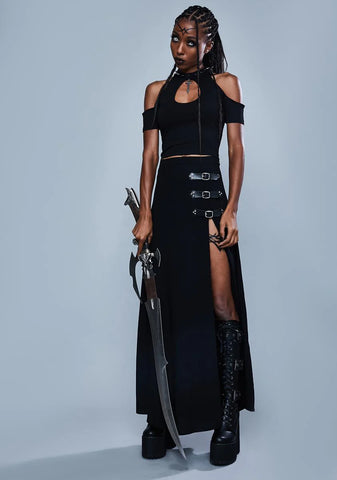 Warrior Spirit Cold Shoulder Top