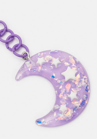 Lilac Lunar Love Story Drop Earrings