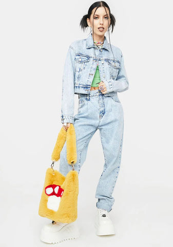 The Frequent Flyer Pleated Denim Jacket