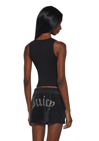 Big Bling Couture Tank Top - Black