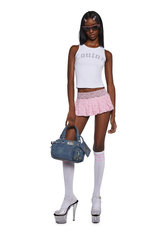 Big Bling Couture Tank Top - White