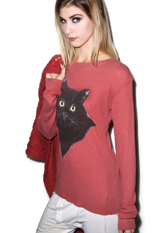 Lucky Fuzzy Cat Chalet Thermal - Dark Green