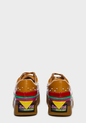 Extra Cheese Plz Burger Sneakers