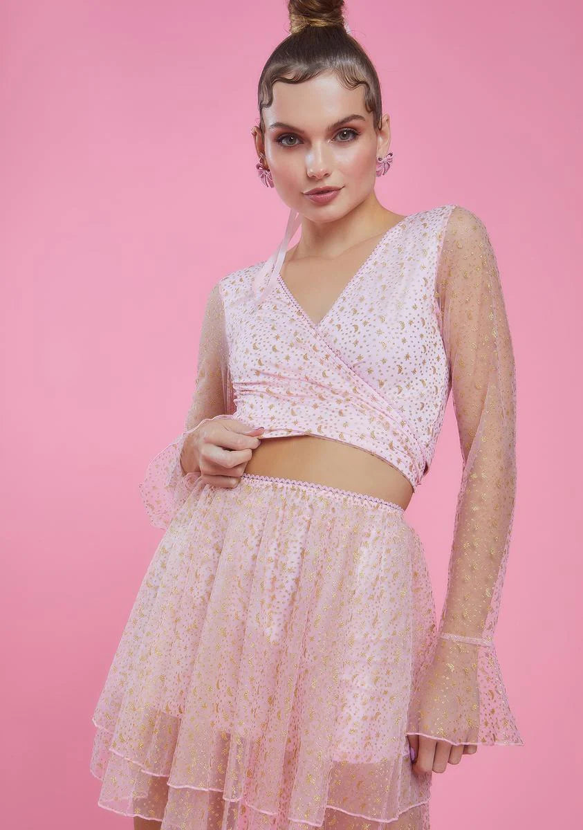 Just Like Magic Wrap Top