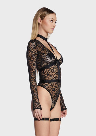 Up To My Neck Teddy Choker Set