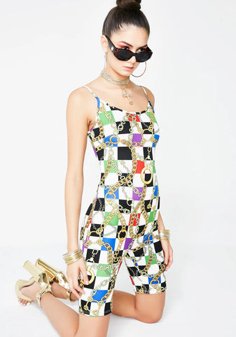 Mad Guap Checkered Catsuit