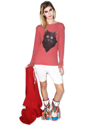 Lucky Fuzzy Cat Chalet Thermal - Dark Green