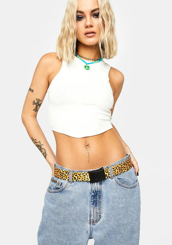 Unisex Leopard Belt