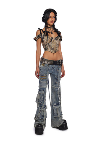 Pawsitive Thinking Corset Top