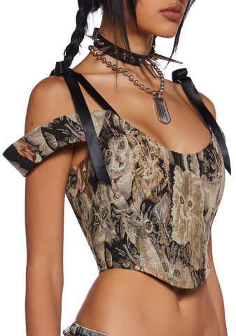 Pawsitive Thinking Corset Top