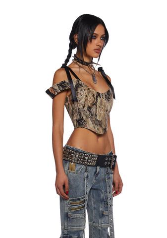 Pawsitive Thinking Corset Top
