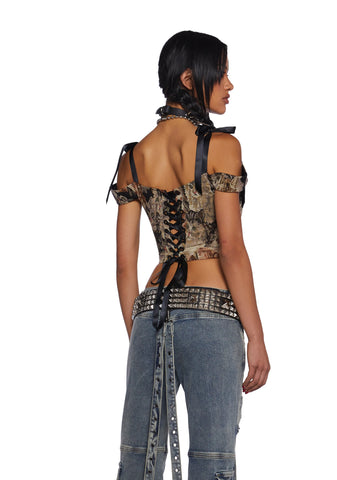 Pawsitive Thinking Corset Top