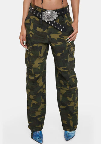 Up Your Game Camo Cargo Pants