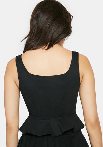 Sharp Tongue Corset Top