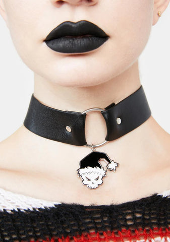 North Pole Naughty Santa Choker