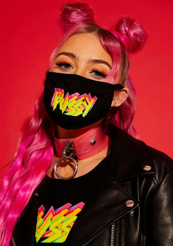 Here Kitty Kitty Face Mask