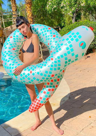 We're Hissstory Snake Pool Float
