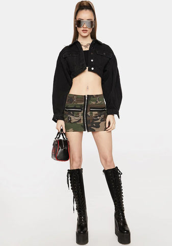 Set Em Straight Cropped Jacket