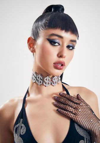 Expensive Taste Rhinestone Choker