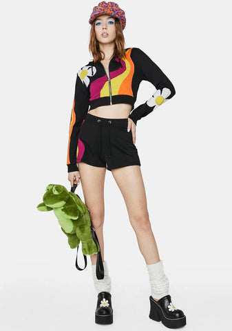 The New Daze Crop Hoodie