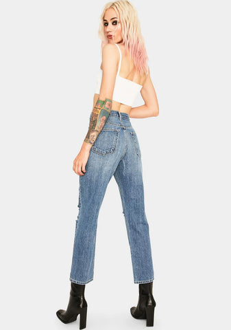 High Rise Mom Jeans