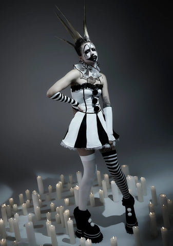 Classic Clown Girl Costume Set