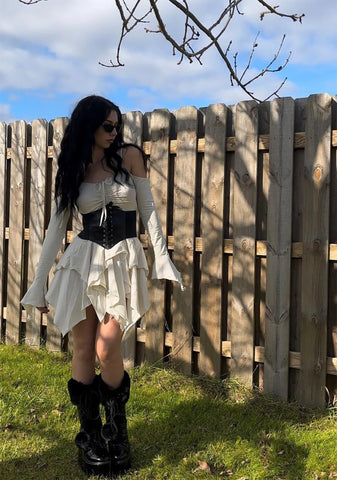 F is For Fairies  Handkerchief Dress - Ivory