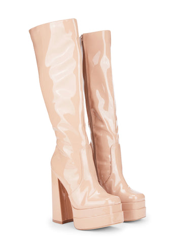 Nude Bruna Platform Boots
