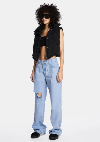 Mid Rise Baggy Boyfriend Jeans